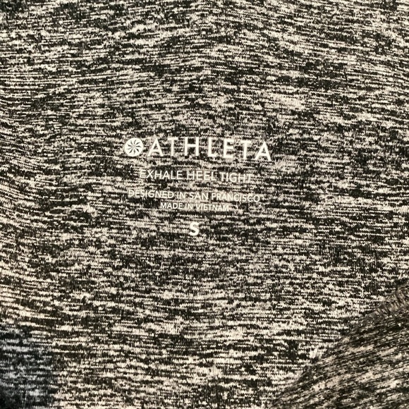 Athleta Stash Pocket Exhale Heel Tight Size S Gray - Picture 6 of 7